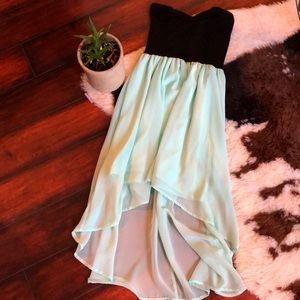 👗Wet Seal High low strapless dress👗